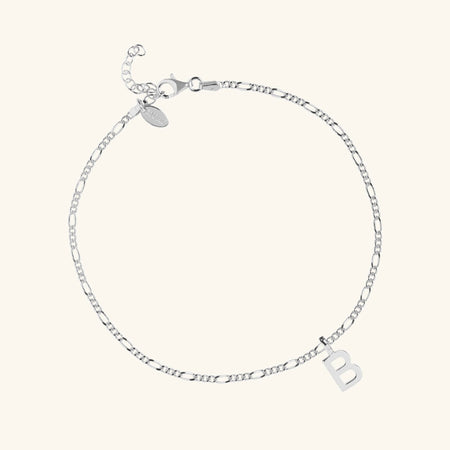 Letter Figaro Anklet Silver